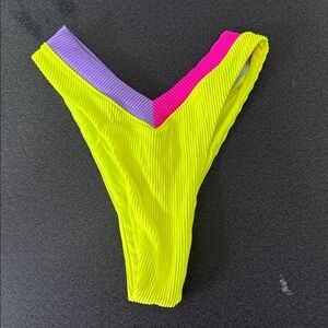 Neon Colorblock Bikini Bottom